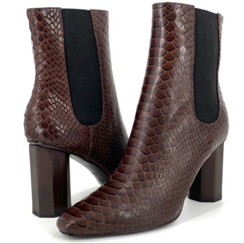 Donald J Pliner Laila Python Embossed Booties - image 1